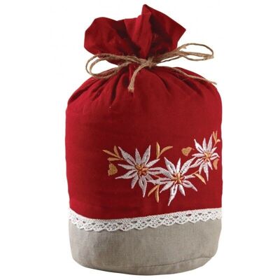 Edelweiss door stopper in cotton and linen-DMA1420