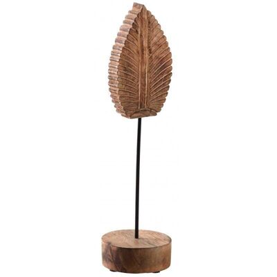 Feather stand in mango wood-DMA1480