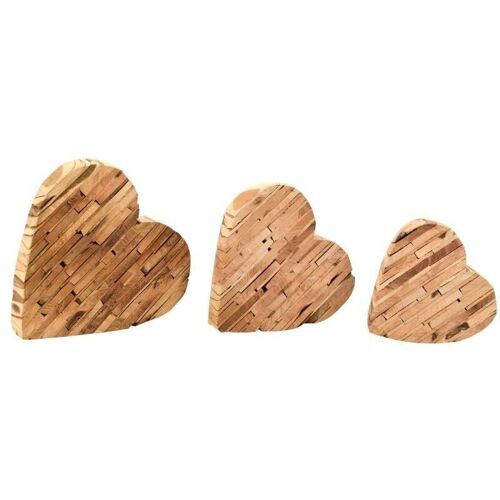Coeurs à poser en bois-DMA166S