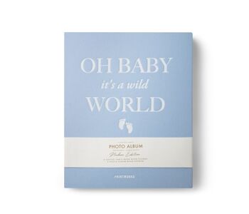 Album photo - Baby it's a Wild World Bleu - Format livre - Printworks 4