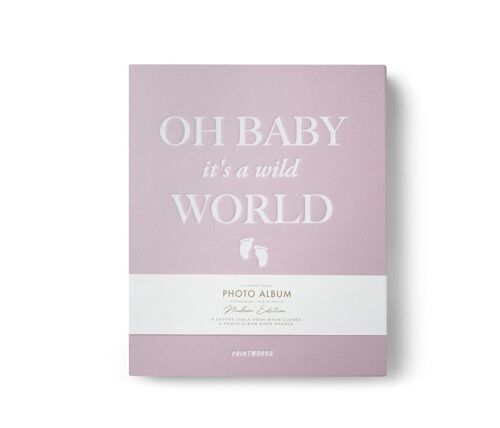 Album photo - Baby it's a Wild World Rose - Format livre - Printworks