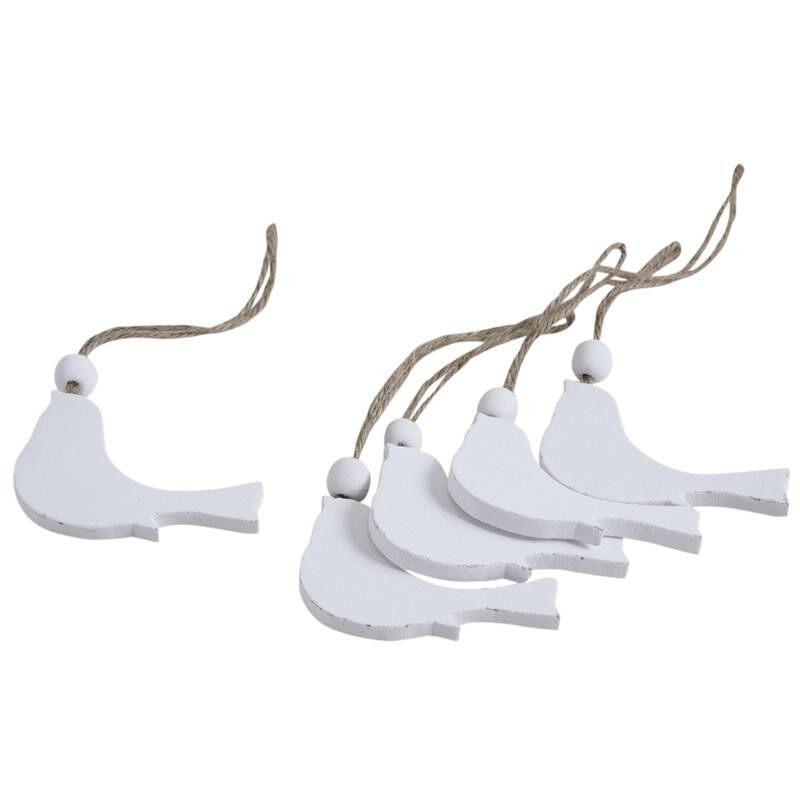 Uccelli appesi in legno sbiancato-DMO150S