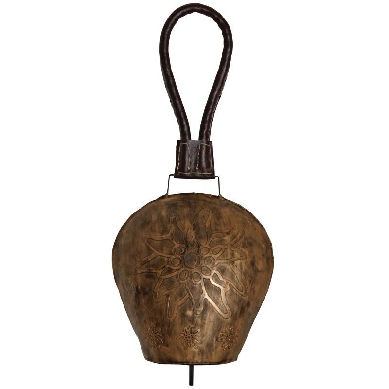 Glocke Edelweiß in Kupfermetall-DMO1651