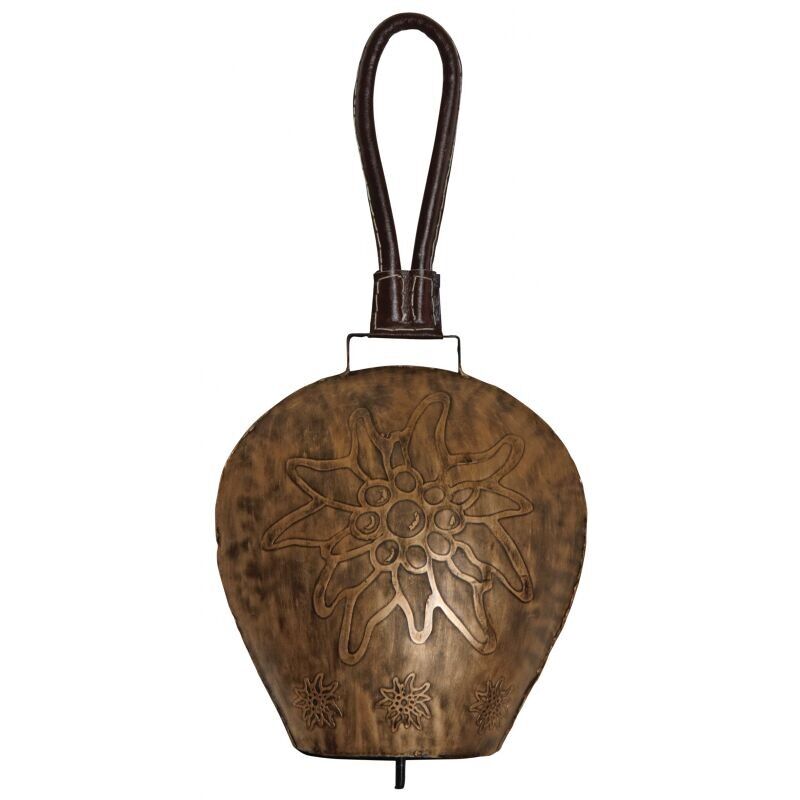 Glocke Edelweiß in Kupfermetall-DMO1652