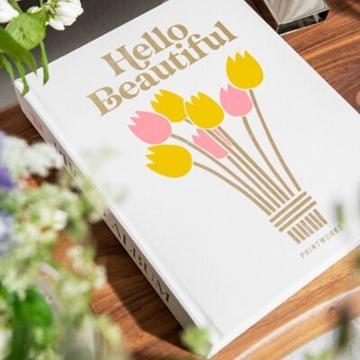 Photo Album - Hello Beautiful - Book Size - Printworks