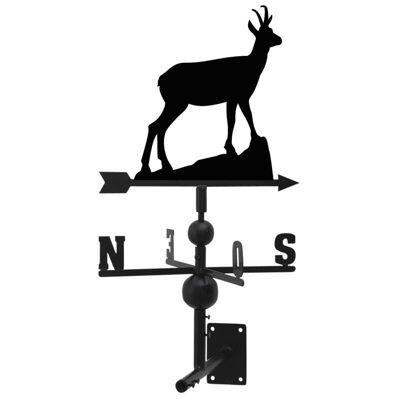 Wrought iron chamois weathervane-DMU1560