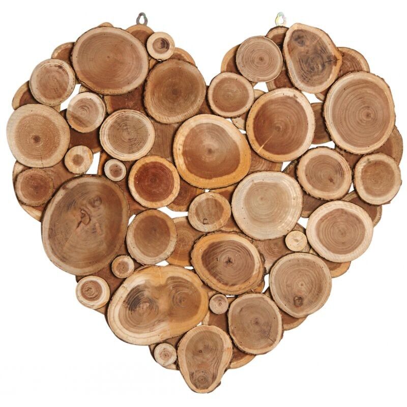 Corazón para colgar en varas de seda-DMU1880