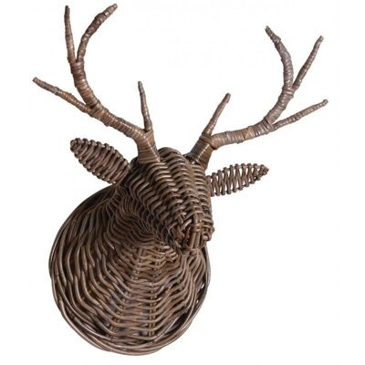 Deer head trophy in gray peolet-DMU1910