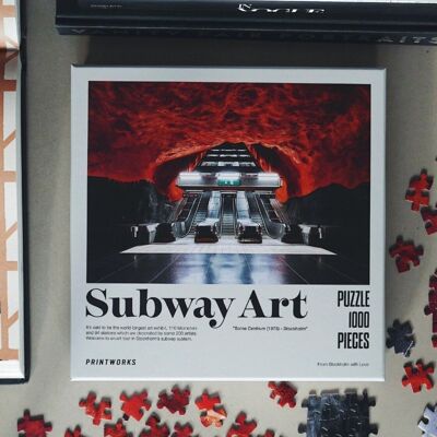 Dekoratives Puzzle - Subway Art Fire - 1000 Teile - Printworks