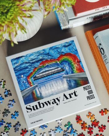 Puzzle décoratif - Subway Art Rainbow - 1000 pièces - Printworks 4