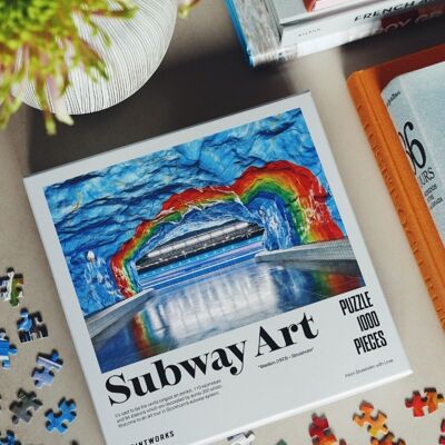 Puzzle décoratif - Subway Art Rainbow - 1000 pièces - Printworks
