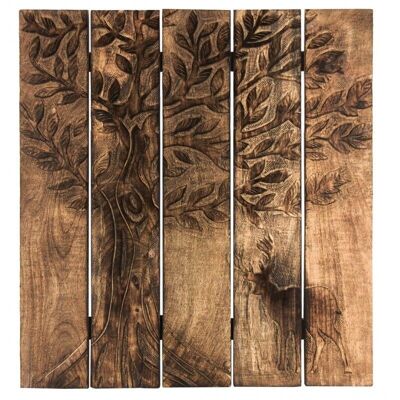 Carved Mango Wall Decor-DMU2080