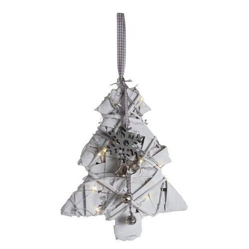 Sapin de Noël à suspendre avec LEDs-DNO1450