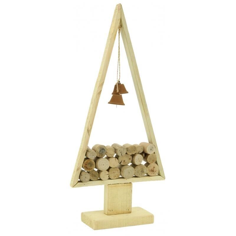 Albero in legno e metallo con campanelli-DNO1650