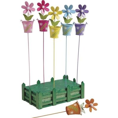 Set of 12 flowerpot decorative spikes-DPI174S