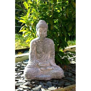 Bouddha assis en fibre de ciment-DST1310 4