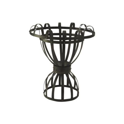 Vase aus schwarzem Metall-DVA1110