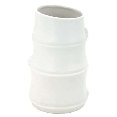 Jarrón de cerámica blanca-DVA1570V