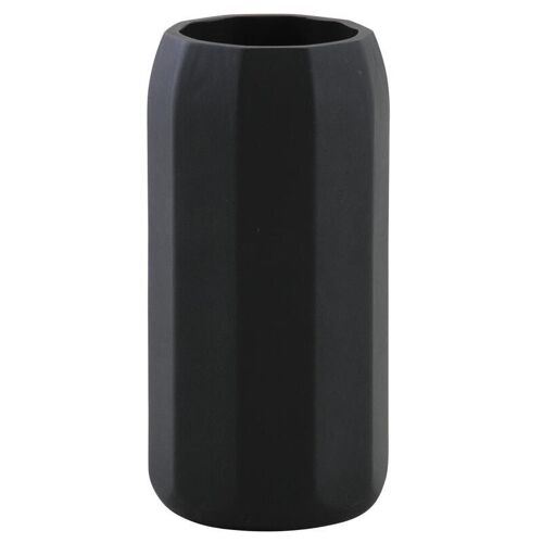 Vase en verre teinté noir mat-DVA1610V