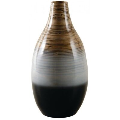 Lacquered bamboo vase-DVA1650