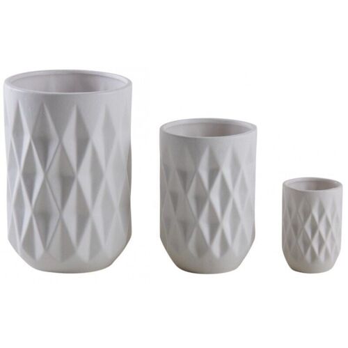 Vases blancs en céramique-DVA167SV
