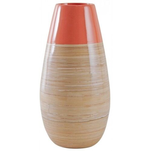 Vase en bambou laqué-DVA1690