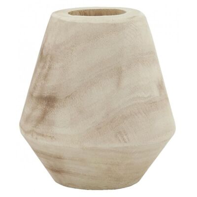 Light wood vase. To match with different sizes, and to decorate with dried flowers for a trendy decoration.-DVA1780