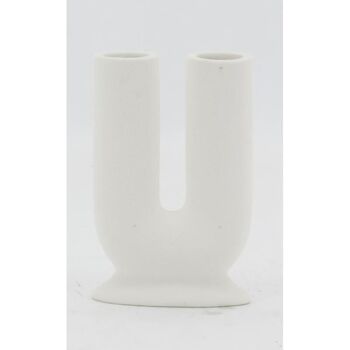 Vase en porcelaine blanche-DVA1870 2