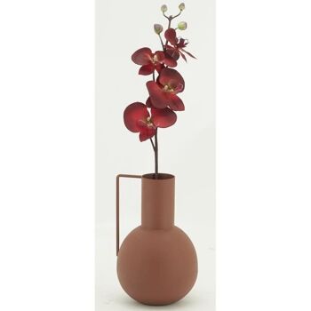 Vase en métal terracotta-DVA1900 2