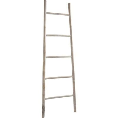 White weathered bamboo ladder-DVI1430