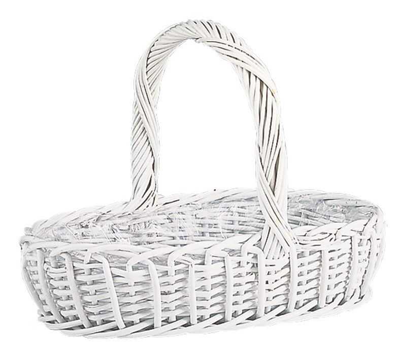 White lacquered wicker cups-FCO237S