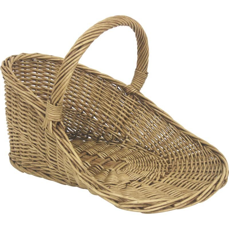 Stained wicker basket-FPA1470