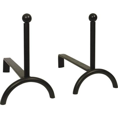 Set of 2 fireplace andirons-GCH112S