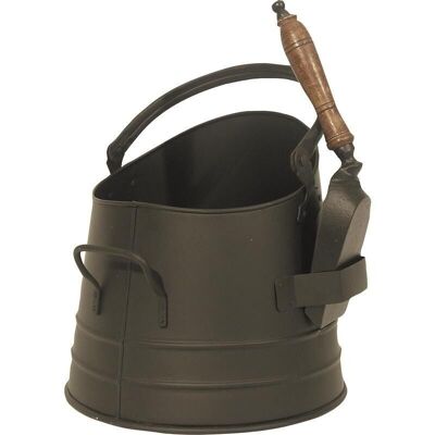 Metal ash bucket with shovel-GCH1170