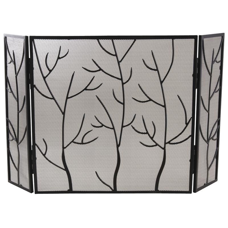 Schermo per camino in ferro battuto-GCH2220