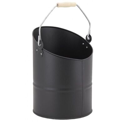 Black metal ash bucket-GCH2250