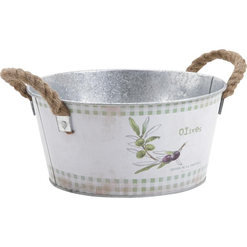 Cestino rotondo in zinco-GCO2750