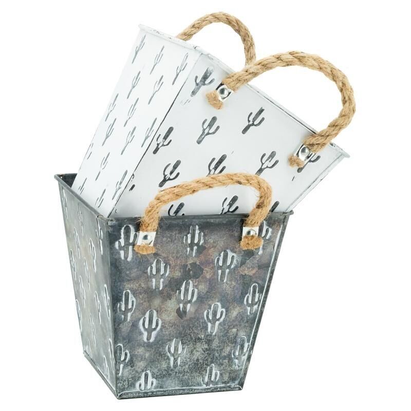 Cestino quadrato in metallo-GCO4090