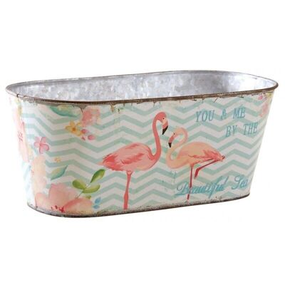 Flamingos oval basket-GCO4120