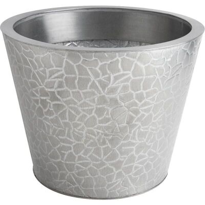 Planter in brushed zinc-GCP156S