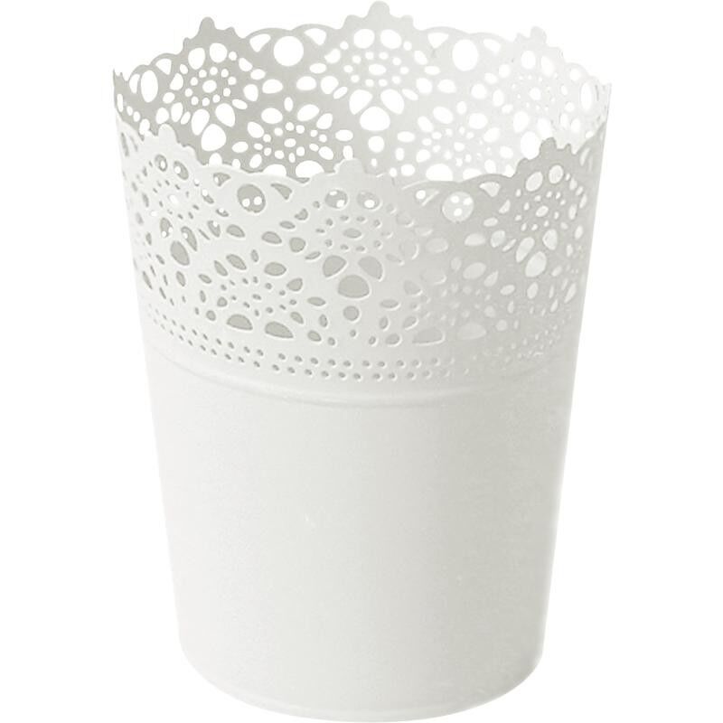 Fioriera in metallo laccato bianco-GCP1770