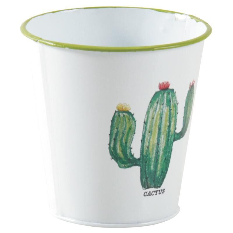 Cache pot in metallo laccato cactus-GCP2030