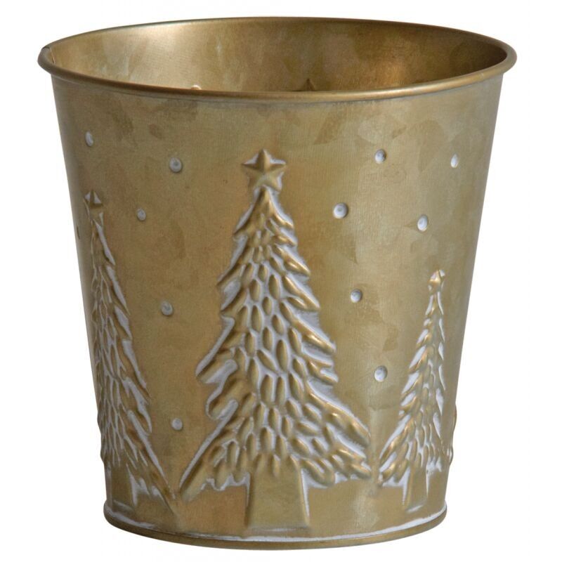 Vaso da fiori in metallo dorato-GCP2100