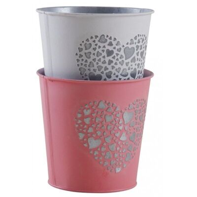 Lacquered metal planter-GCP2150