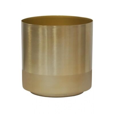 Cache-pot en métal doré-GCP2220
