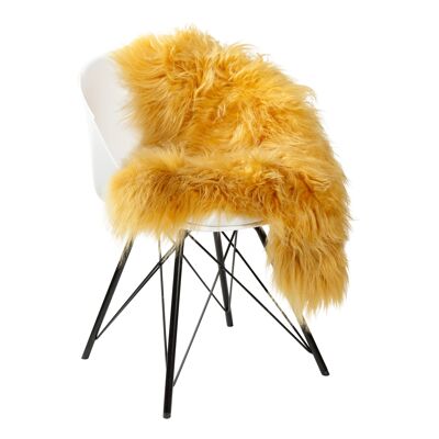 Sheepskin Icelandic yellow 90-110cm