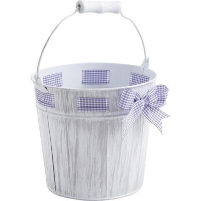 Metal bucket + ribbon-GSE1430