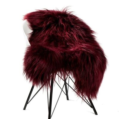 Sheepskin Icelandic bordeaux 90-110cm