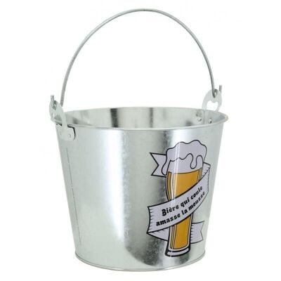 Galvanized Metal Beer Bucket Flowing Beer Gathers Foam-GSE1570