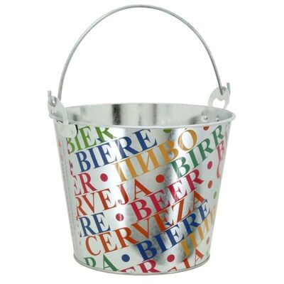 Colorful Printed Galvanized Metal Beer Bucket-GSE1580